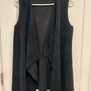 Calvin Klein Charcoal Sleeveless Drape Vest